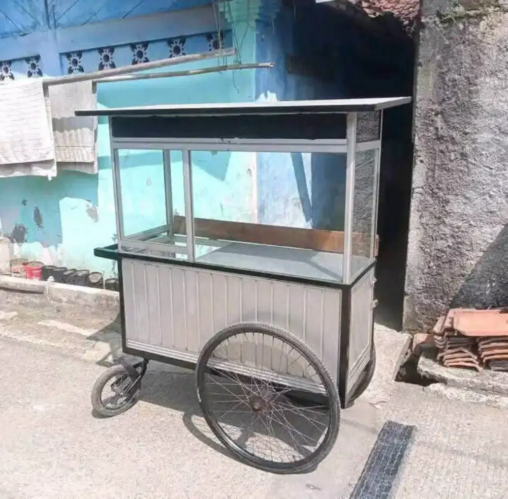 Jual gerobak bekas rasa baru