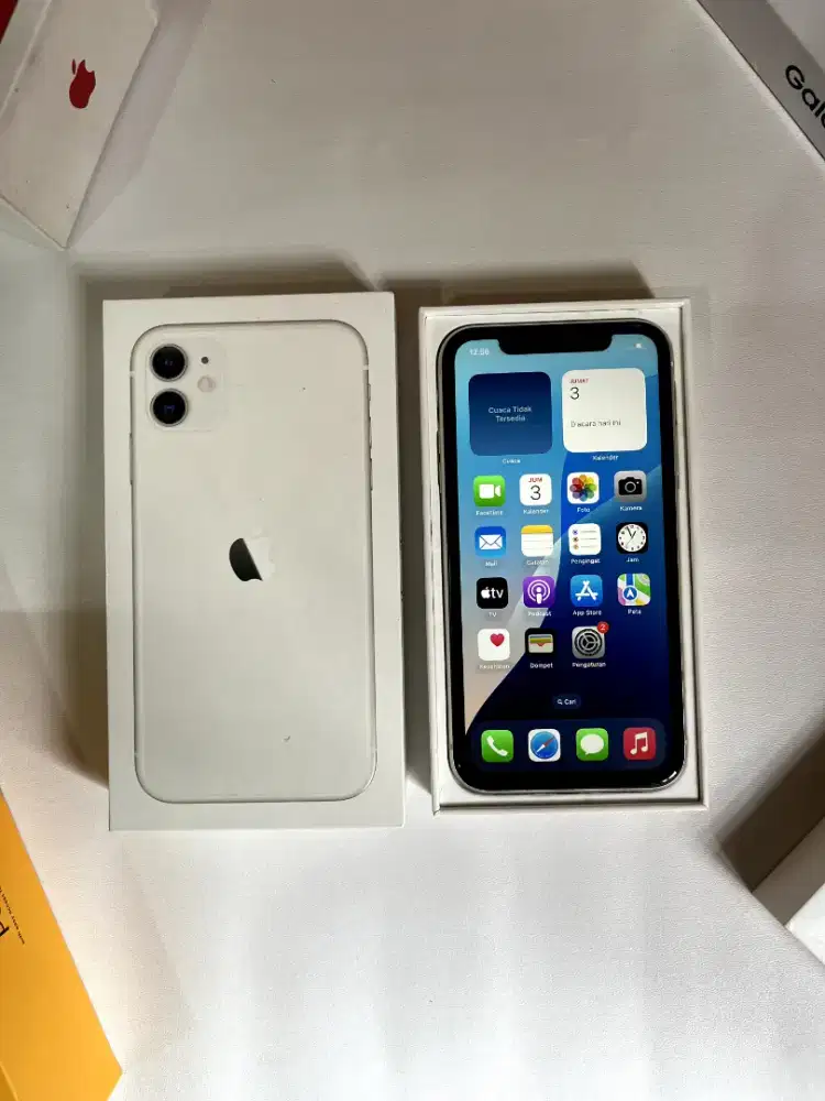 iphone 11 64gb ibox ( White )