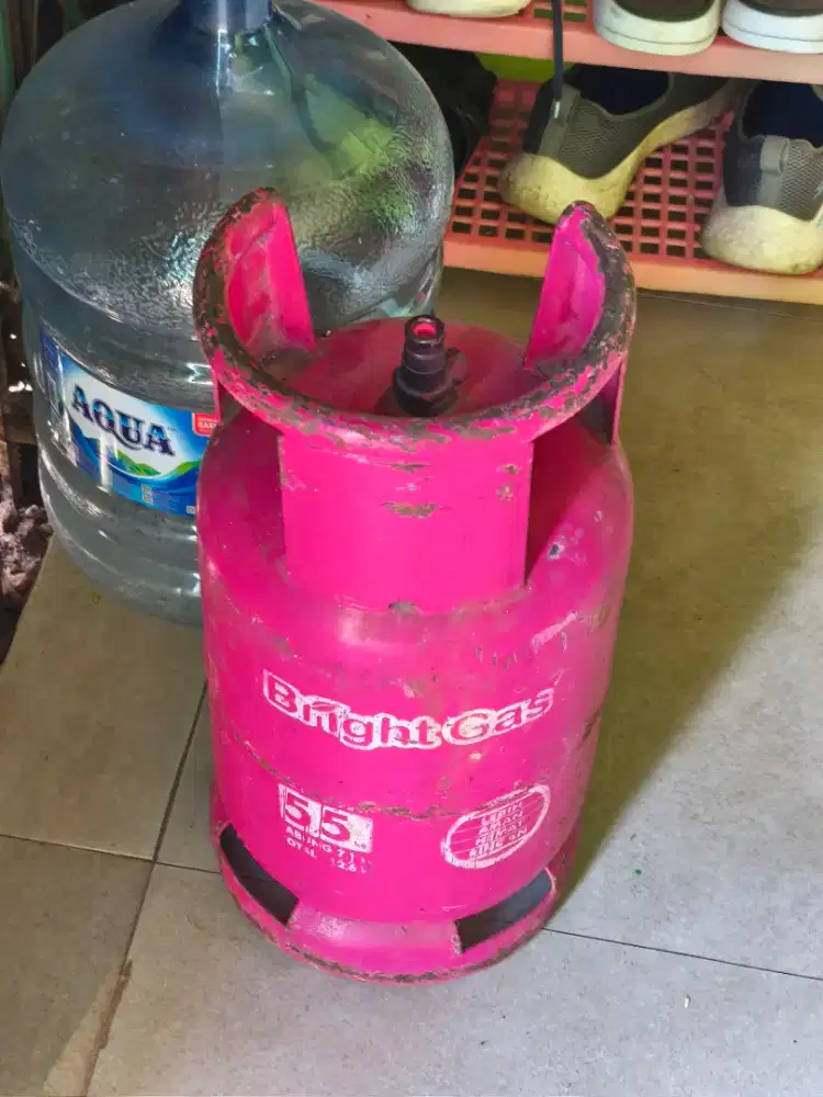 Tabung Gas pink bright gas (kosongan)