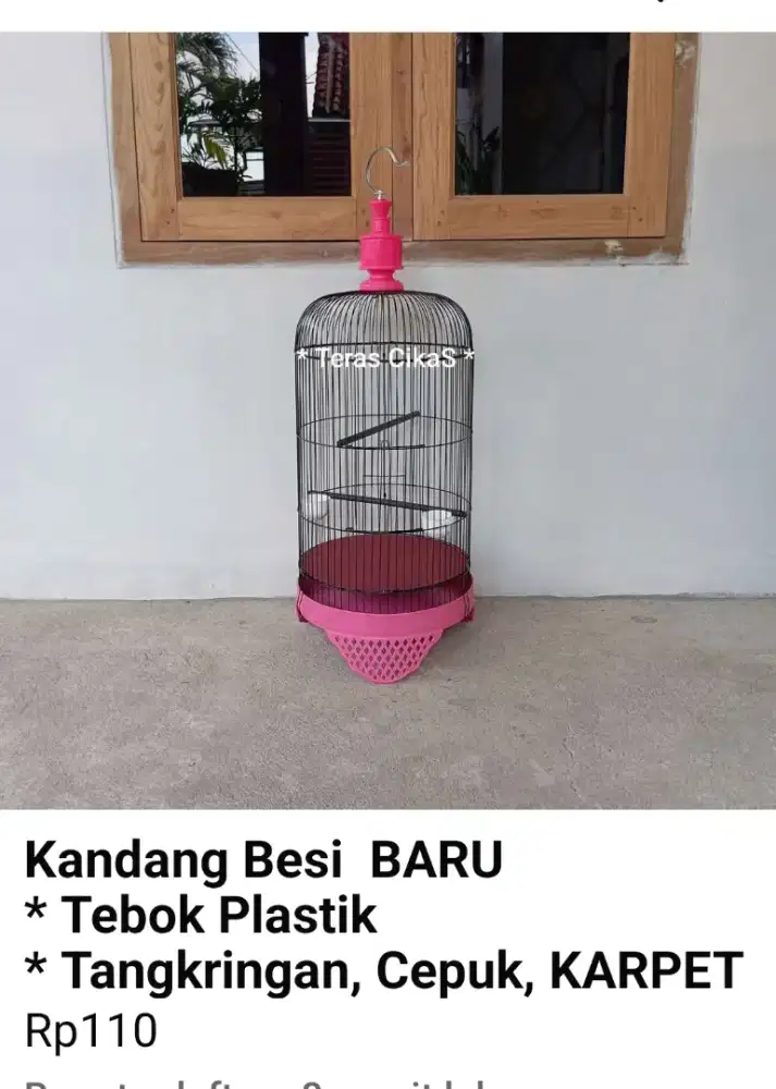 BARU Kandang Besi, Tebok Plastik, isi Tangkringan, Cepuk, KARPET
