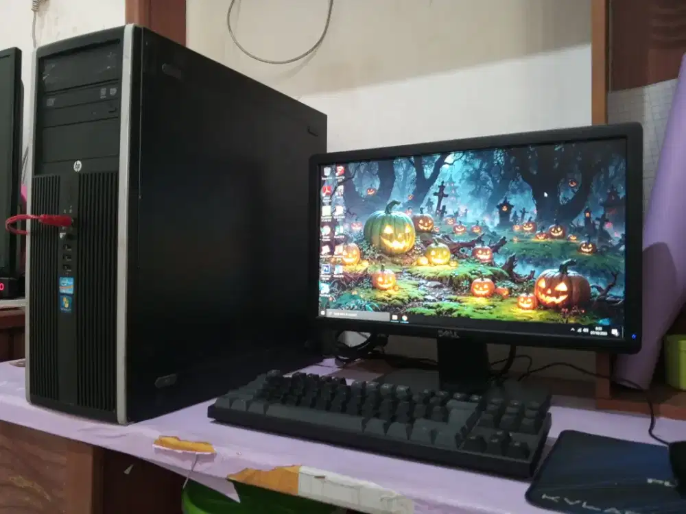 Pc intel core i5 fullset (ram 8gb + monitor 19inch) branded HP