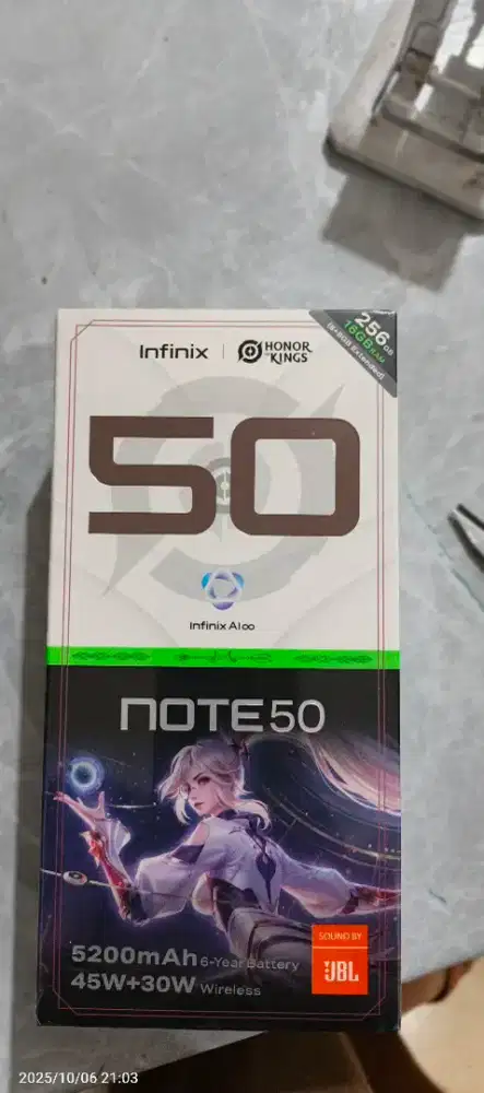 Infinix note 50 8/256GB BARU BNOB