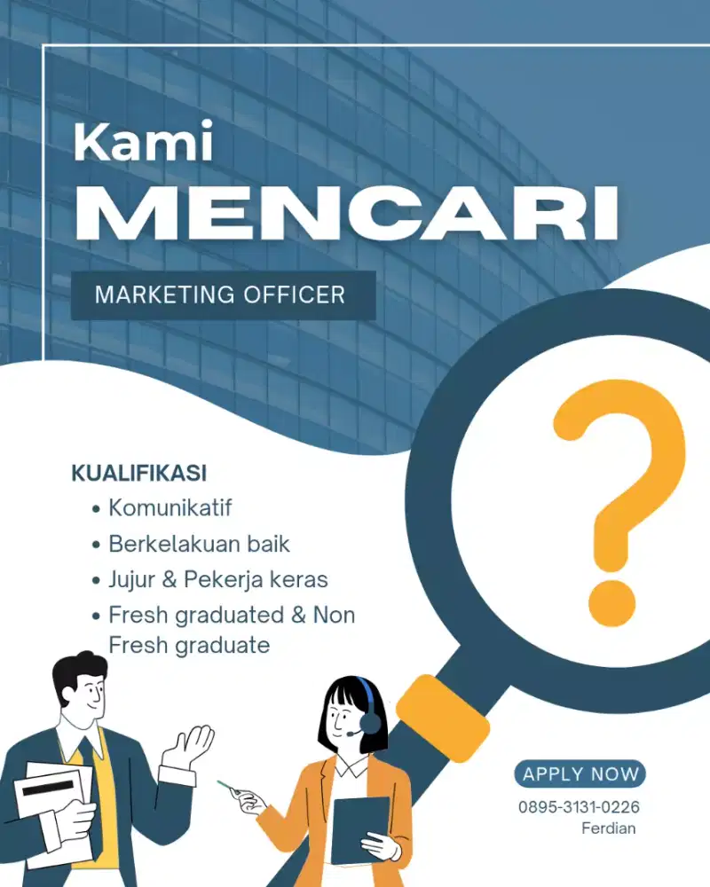 DICARI YANG MAU KERJA