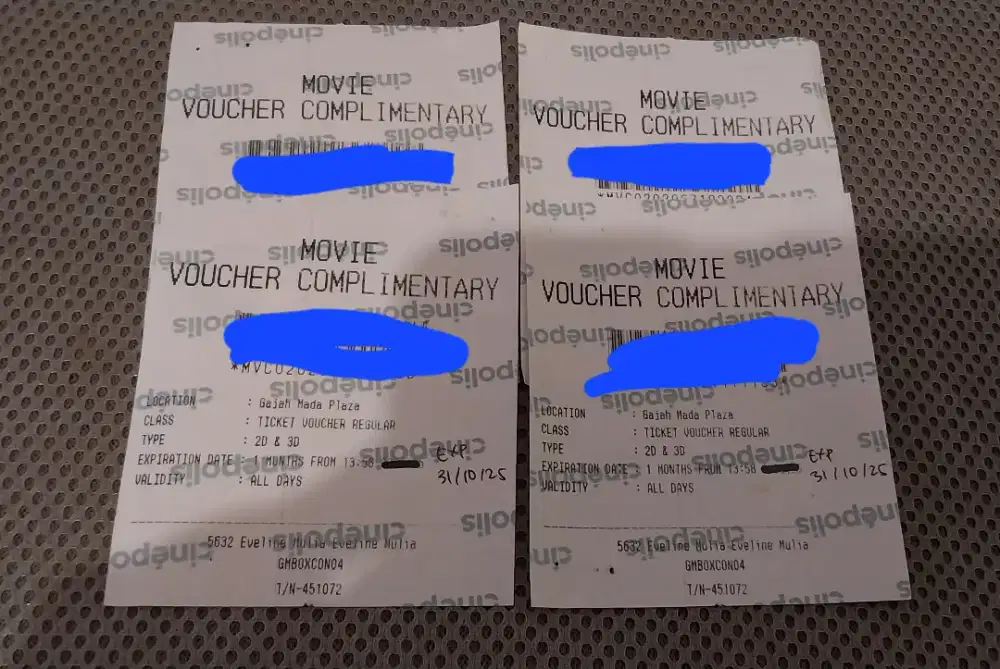 4 Voucher Cinepolis Gajah Mada Plaza Jakarta