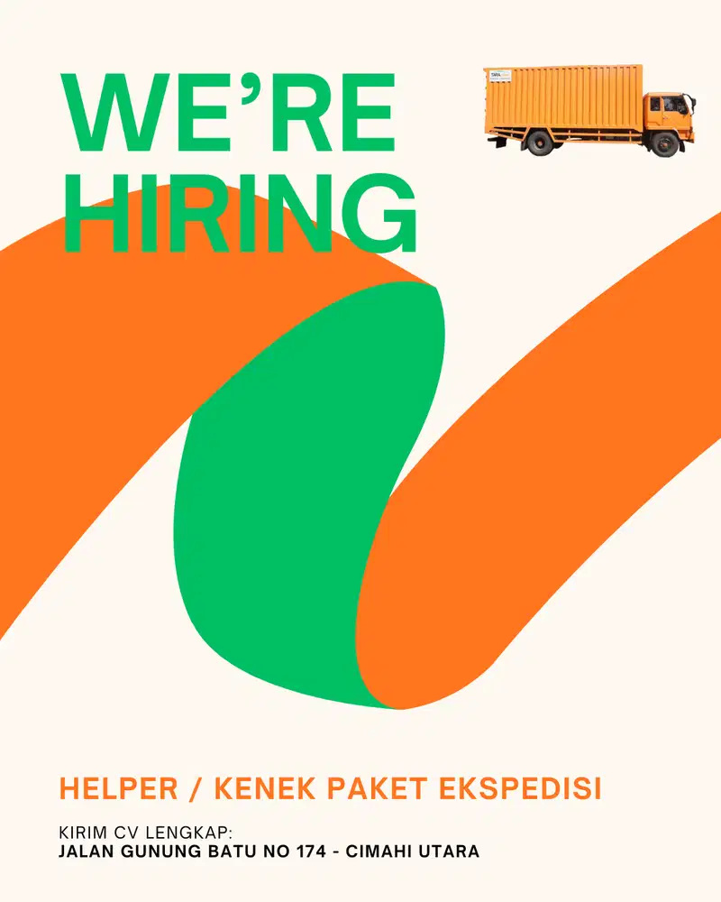 LOWONGAN KERJA HELPER / KENEK PAKET EKSPEDISI
