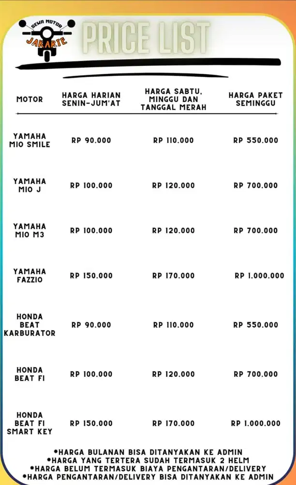 Sewa Motor Jakarta