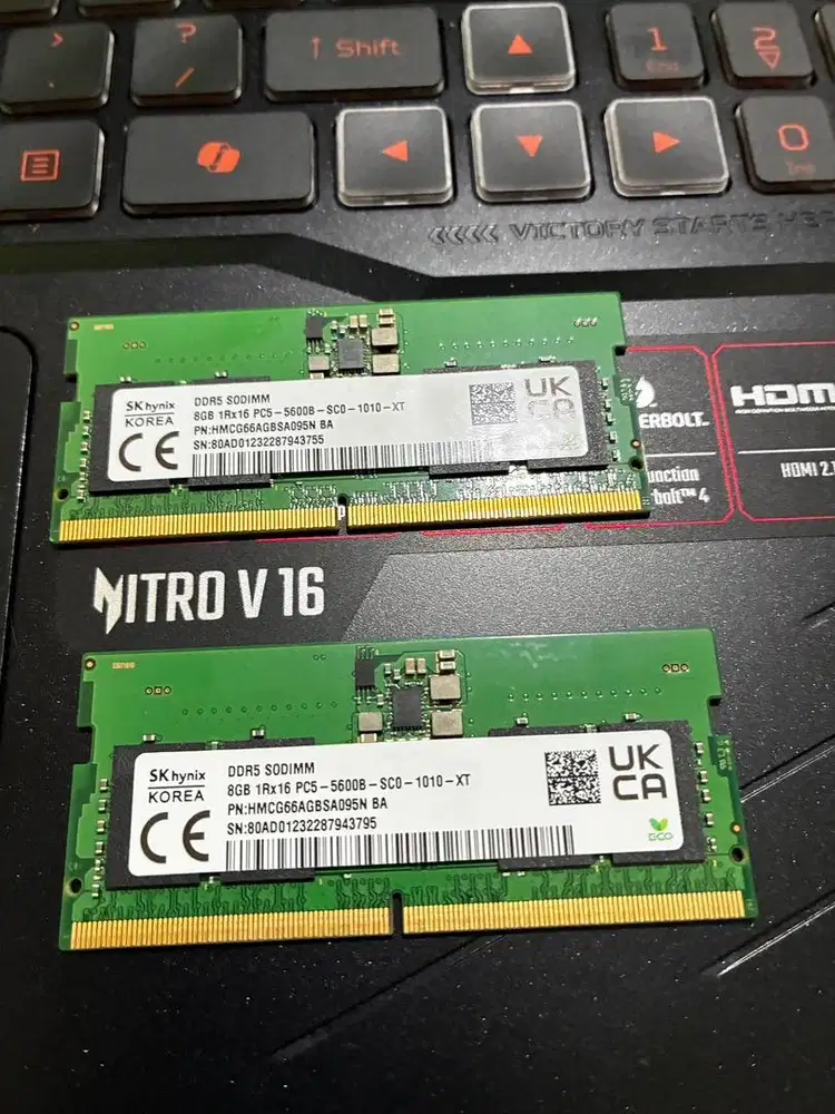 Ram Sodimm 5600Mhz DDR5 16Gb [2x8Gb] New Bekas copotoan laptop Predato