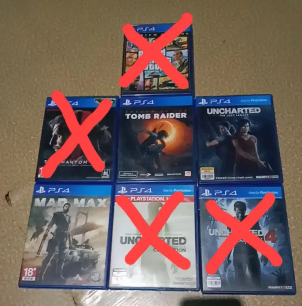 Jual, kaset ps4 seken mulus