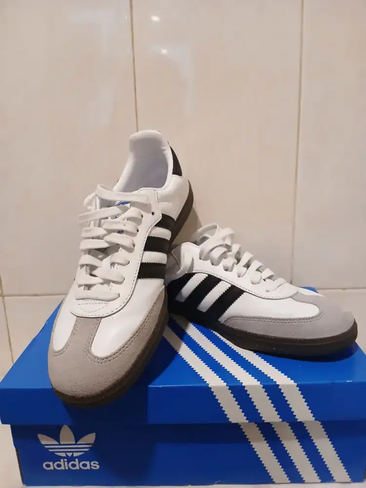 JUAL BU ADIDAS SAMBA OG WHITE