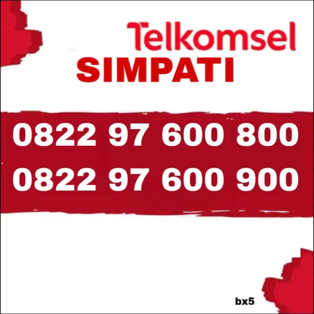 Nomor cantik simpati telkomsel 800900 rapih