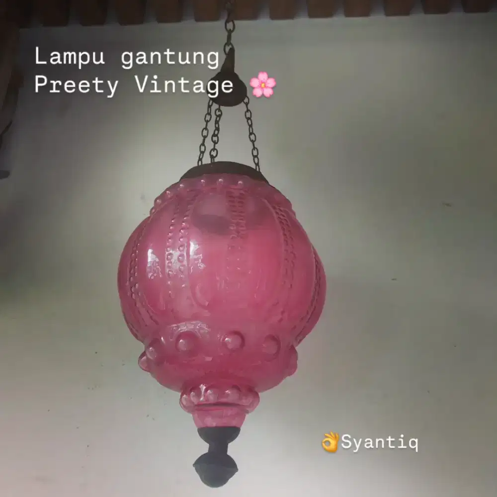 Lampu gantung Crystal Vintage