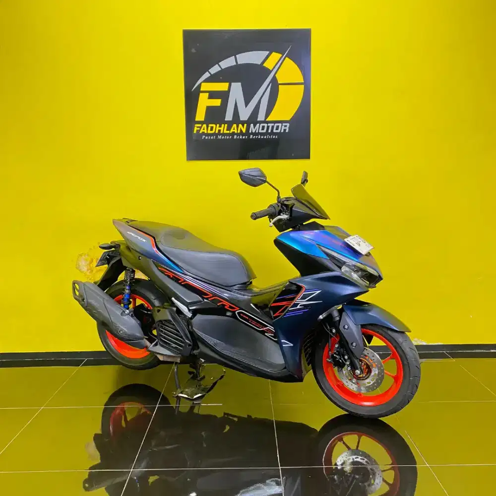 Yamaha Aerox Cyber City 2022 pajak on biru km low