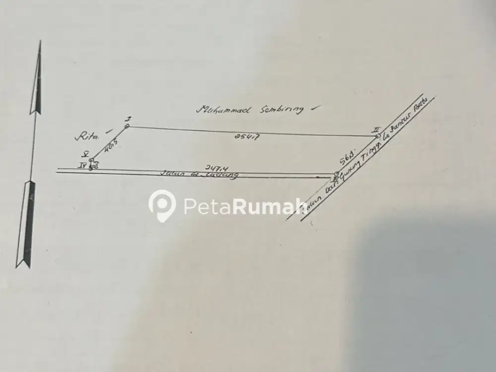 DIJUAL TANAH JALAN GLUGUR RIMBUN