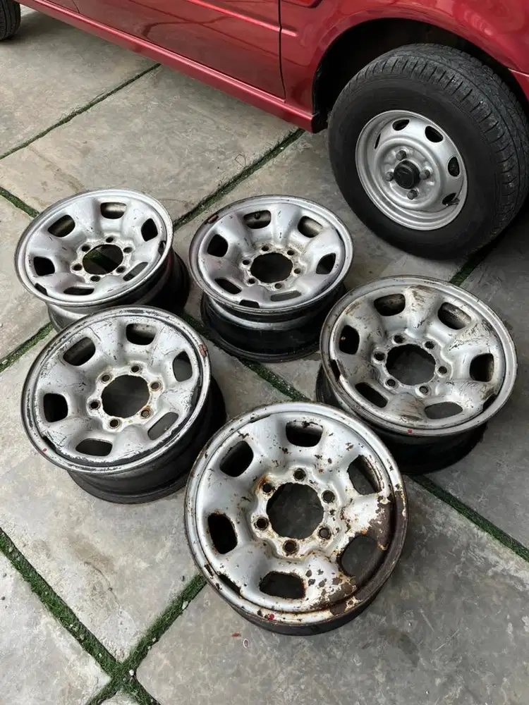 Velg kaleng toyota hilux R15 6x139.7 5pcs full ori