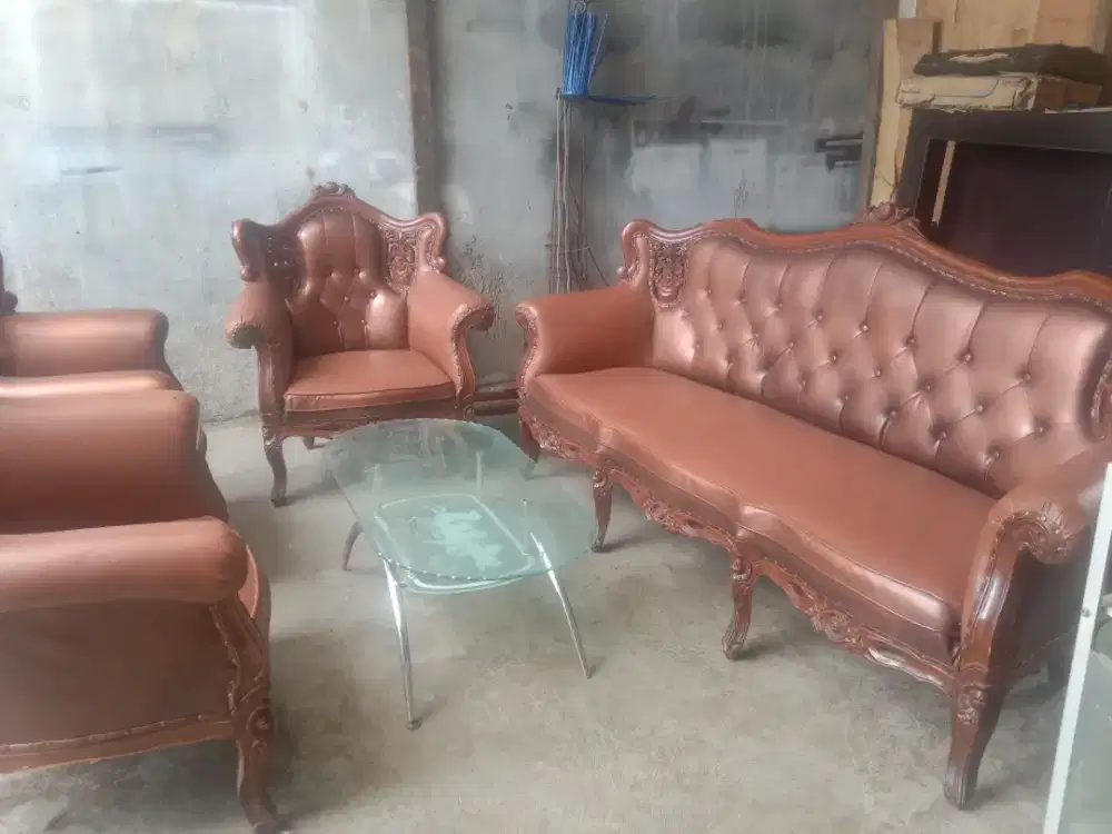 Kursi sofa jati