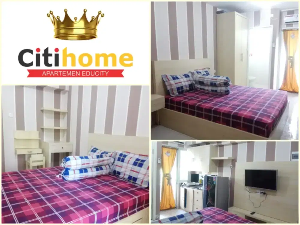 Menyewakan apartemen educity 1BR Tahunan by citihome