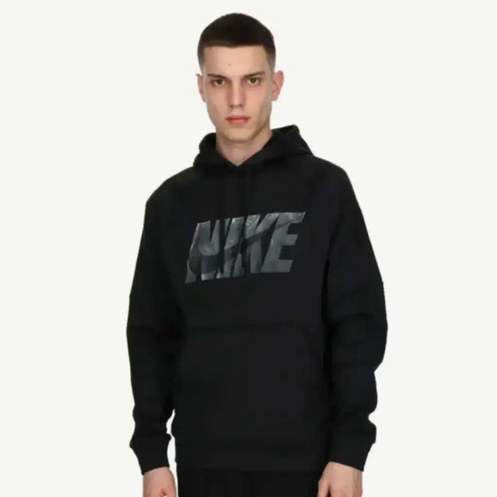 Nike Therma Fit Hoodie Black/Camo Logo