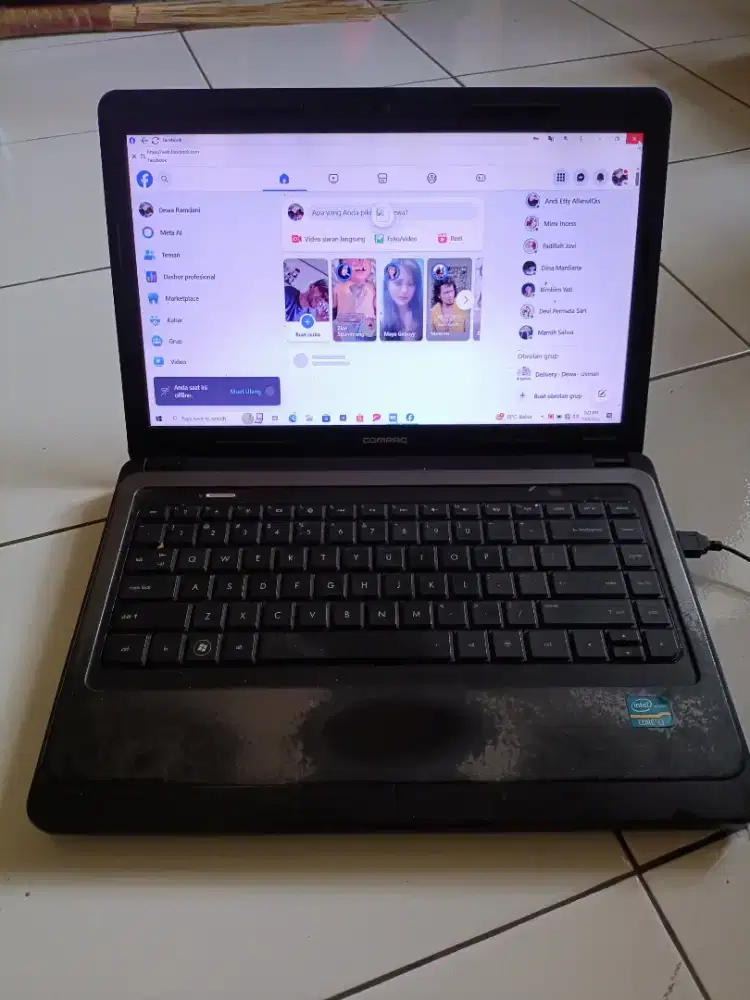 laptop compaq cq43 core i3