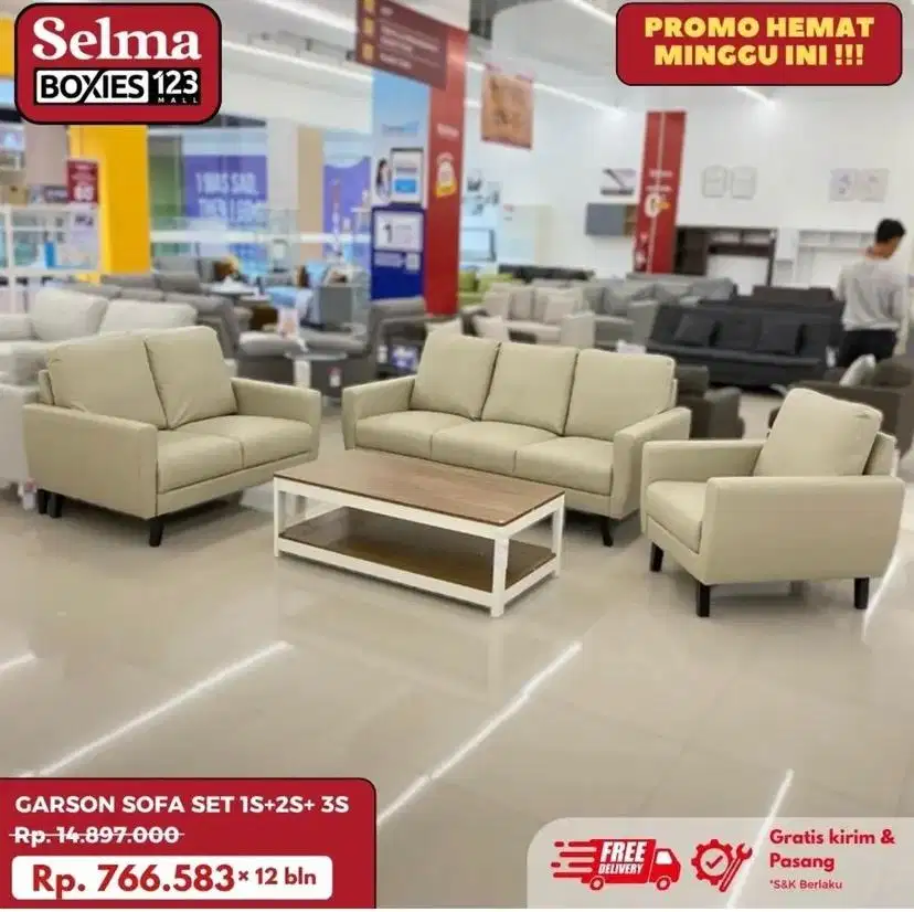 Garson sofa kulit