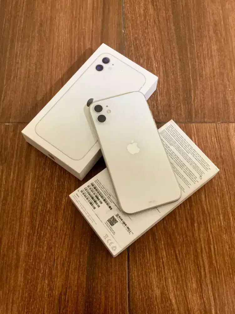 Iphone 11 64gb White IBOX Mulus Normal Malang Batu