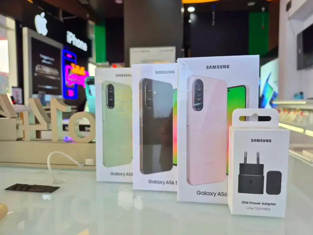 FREE ADAPTOR 25W! SAMSUNG A56 5G SEGEL GARANSI SEIN 1 TAHUN BISA COD