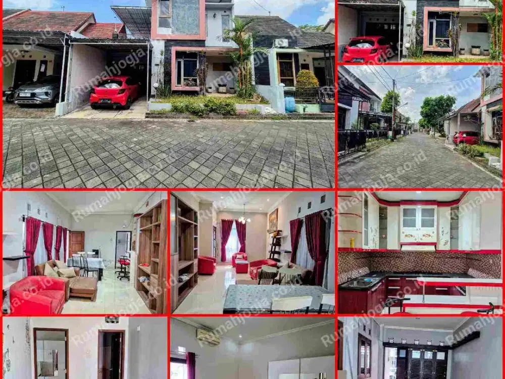 rumah dalam perumahan Maguwoharjo dekat stadion lingkungan aman