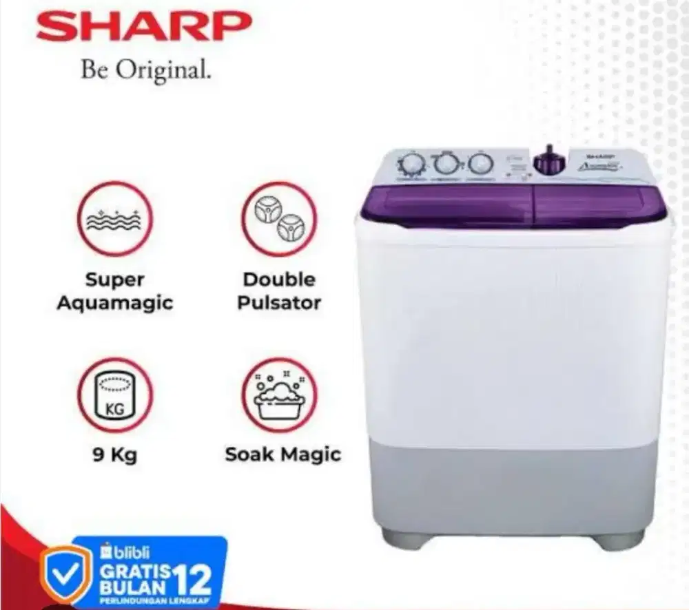 Mesin cuci SHARP 2 tabung