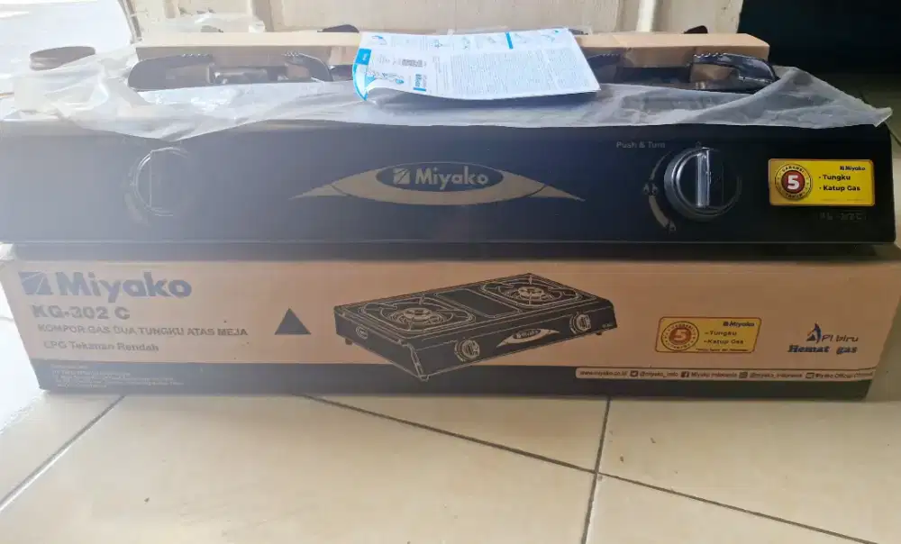 KOMPOR 2 TUNGKU MIYAKO KG - 302 C