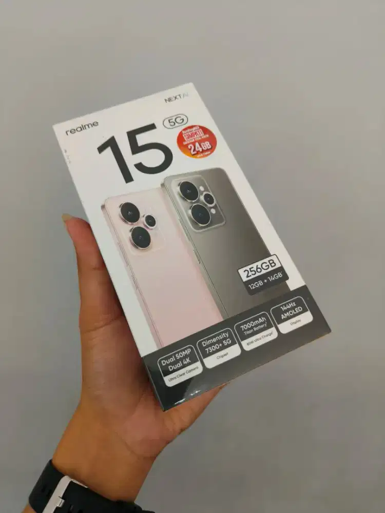 Realme 15 5G 12/256 New (PO free Gift box menarik)