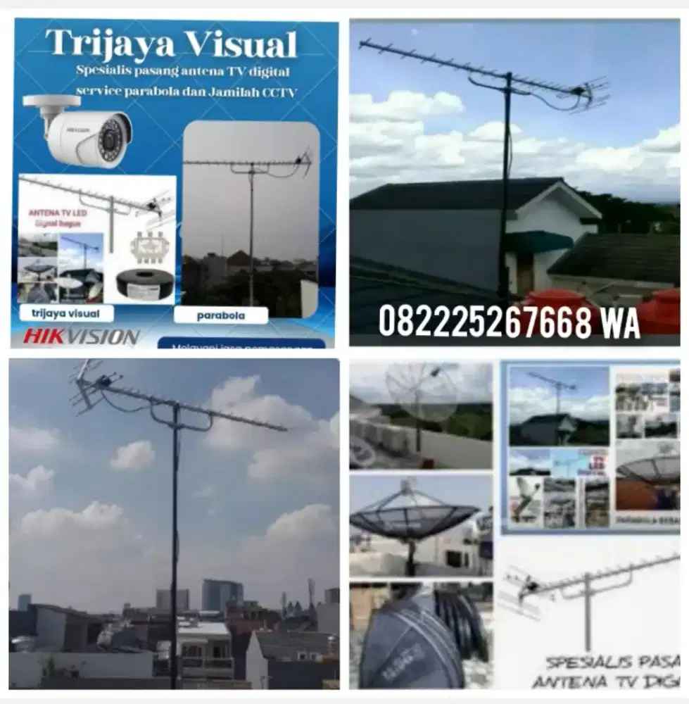 Ahli jasa pasang antena TV digital service parabola dsn camera CCTV