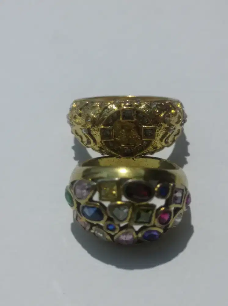 Cincin Batu : Permata,  2 ( Pcs )