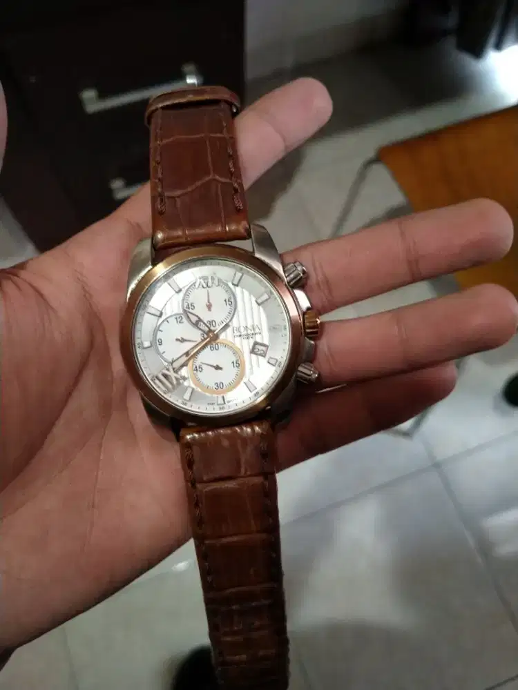 Jam tangan bonia chronograph 10 atm