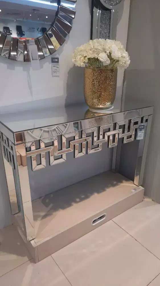 Console Table E58 120x38x78cm Silver