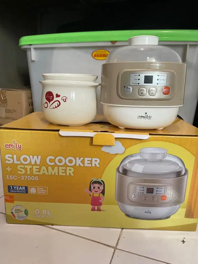 Slow Cooker + Steamer merk Emily