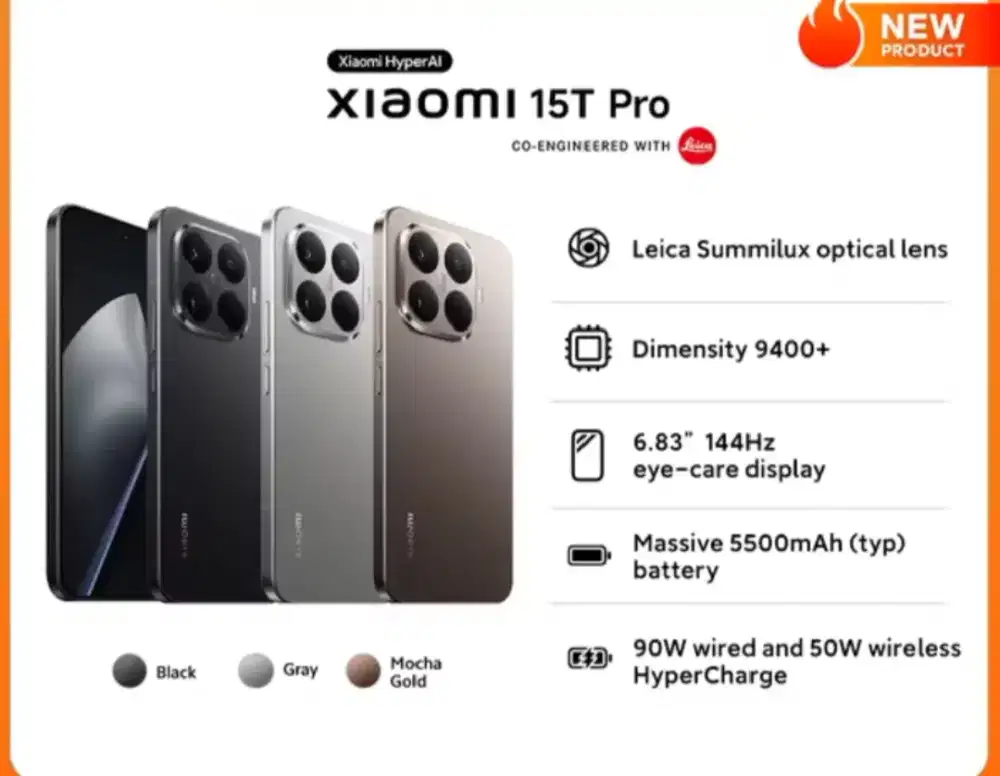 Promo Xiaomi 15 t Pro gratis 1x cicilan pake Akulaku paylater