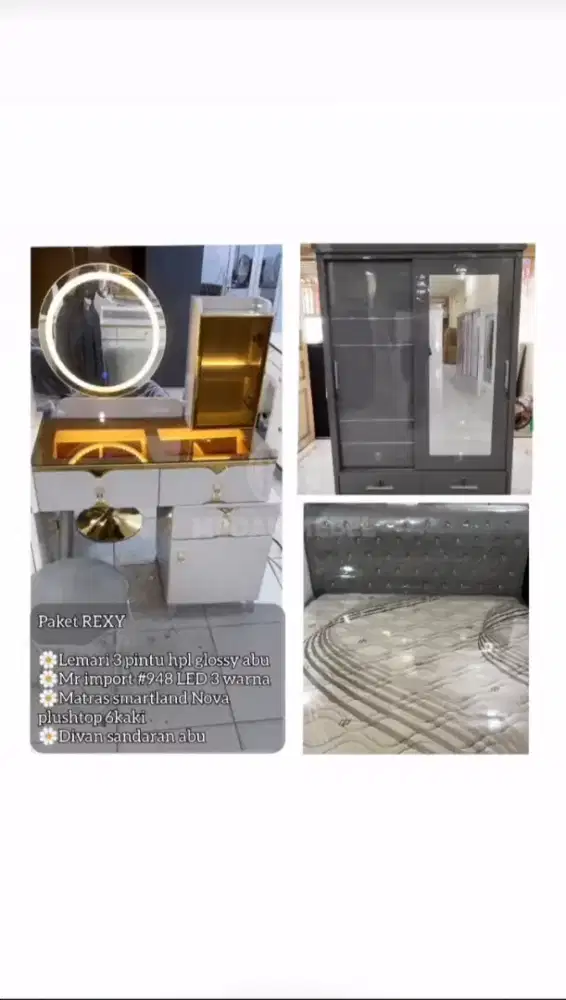 set hantaran dan meja rias