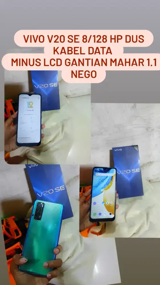 VIVO V20 Se 8/128 hp dus kabel data