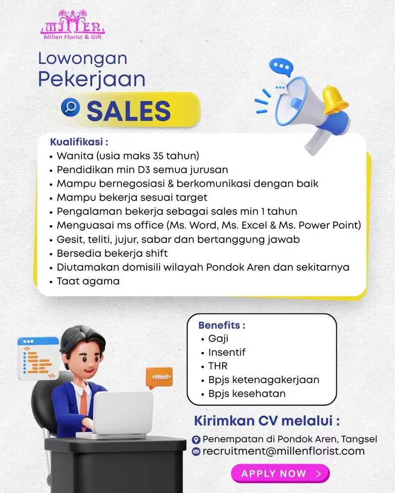 LOWONGAN KERJA SALES