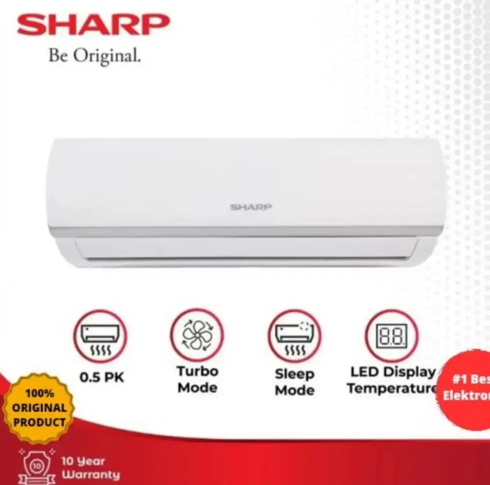 Promo AC 1/2 PK Low watt Sharp di Atlanta Mataram Semarang