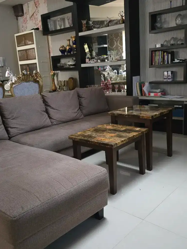 Jual cepat sofa L jumbo