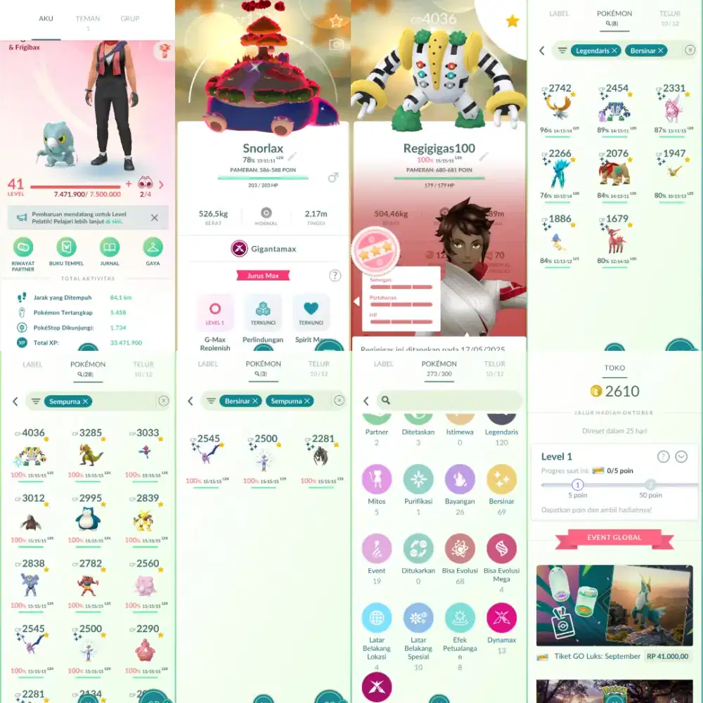 Akun pokemon go lv 41 frigibax