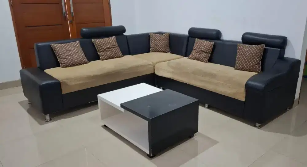 Sofa letter L + bantal