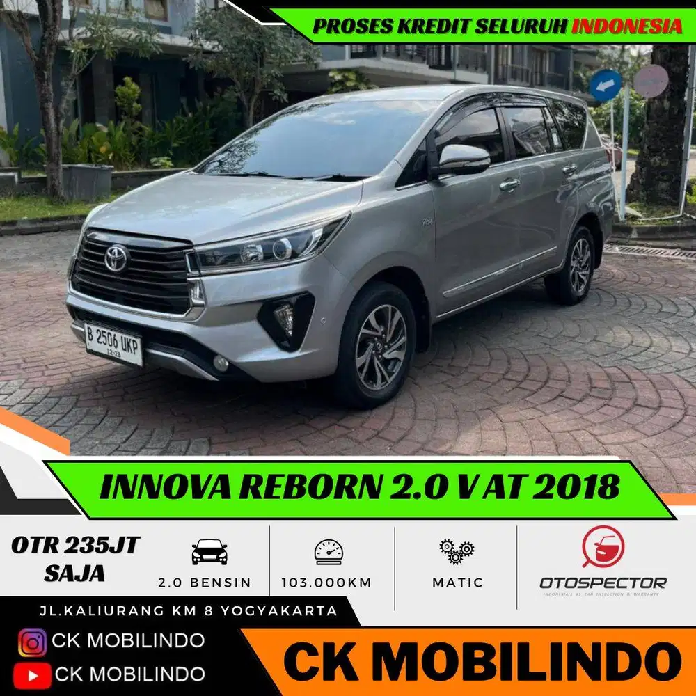 (Dp10jt) Innova Reborn V Matic 2018 Bensin Facelift 2020 Kredit Murah