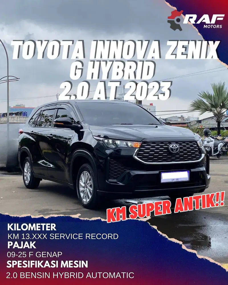 TOYOTA INNOVA ZENIX 2.0 G HYBRID AT 2023 HITAM MATIC