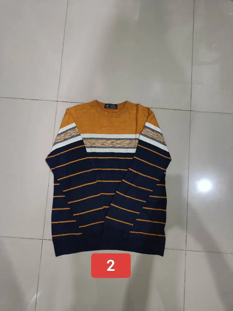 Kaos lengan panjang cowo size M pria like sweater