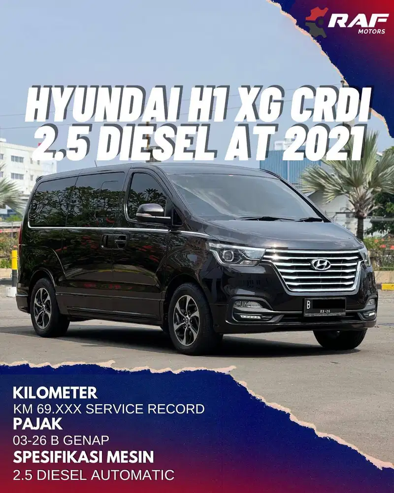 HYUNDAI H1 2.5 CRDi XG DIESEL AT 2021 FACELIFT COKLAT MATIC SOLAR