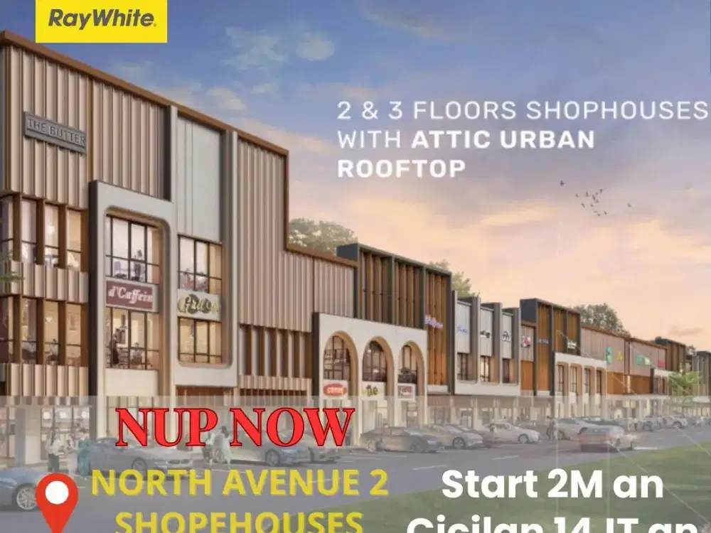 North Avenue 2 Shophouses The Greenlake Citraland Surabaya Barat