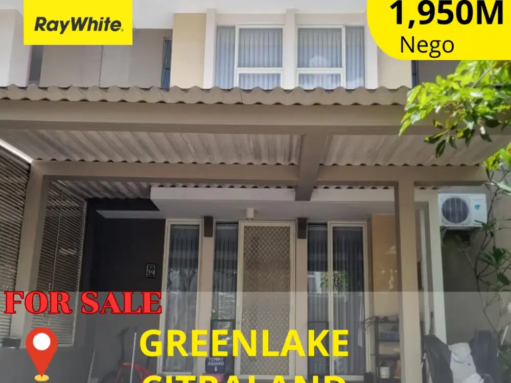 Best price rumah modern Greenlake Citraland Surabaya Barat full furnis