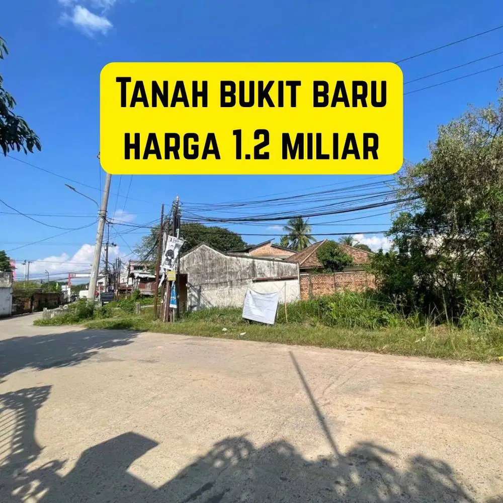 JUAL CEPAT TANAH BUKIT DEKAT JALAN UTAMA BESAR PALEMBANG