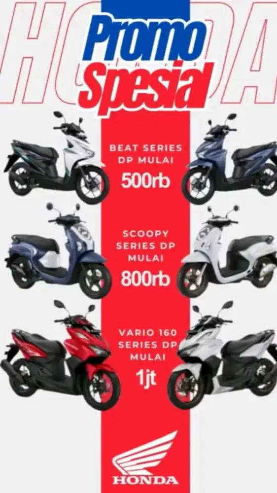 Pengajuan kredit motor Honda baru